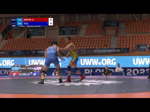 Round 3 GR - 62 kg: Z. ABITOV (KAZ) v. D. YI (USA)