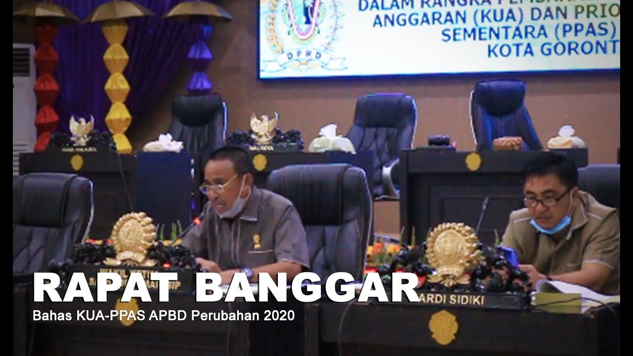 Rapat Banggar KUA-PPAS APBD Perubahan 2020