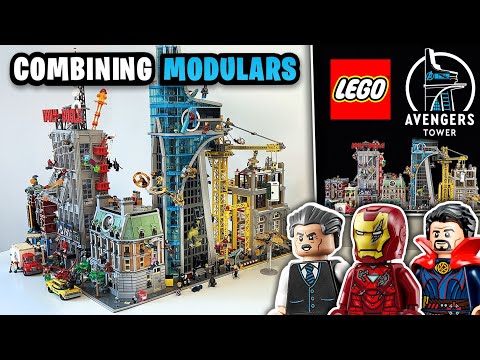 Combining The Avengers Tower With Marvel Buildings & Other LEGO Modulars