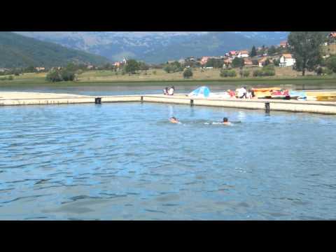 diving in plav lake summer 2012