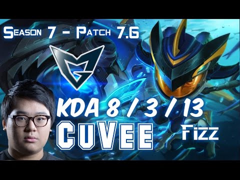 SSG CuVee FIZZ vs SHEN Top - Patch 7.6 KR Ranked