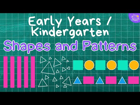 Fun with Patterns and Shapes for Kids! | Kindergarten Maths Lesson