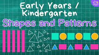 Fun with Patterns and Shapes for Kids! | Kindergarten Maths Lesson