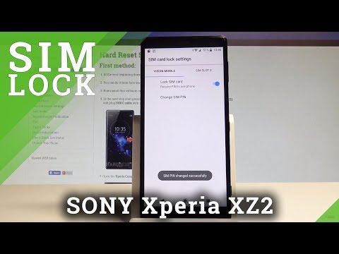 How to Set Up SIM Lock in SONY Xperia XZ2 - Security Settings |HardReset.Info