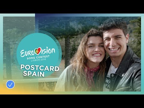 Postcard of Amaia y Alfred from Spain - Eurovision 2018