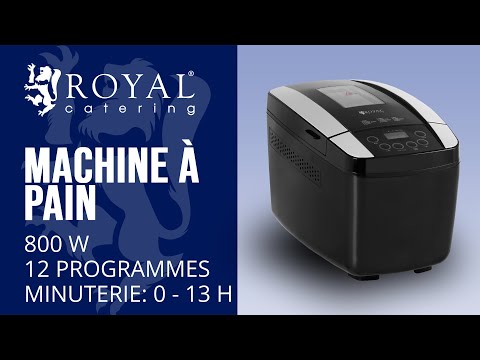 Vidéo - Machine à pain - 800 W - Minuterie