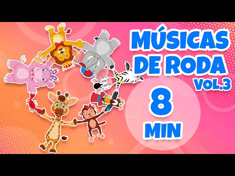 Músicas de Roda Vol. 3 - Giramille 8 min | Desenho Animado Musical