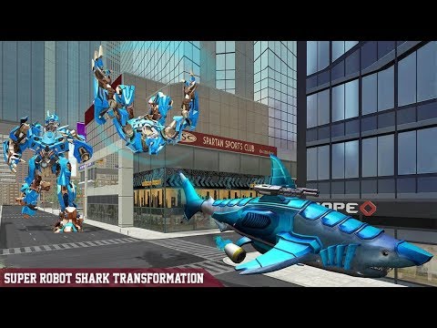 Warrior Robot Shark Game -Transforming Shark Robot Android Gameplay