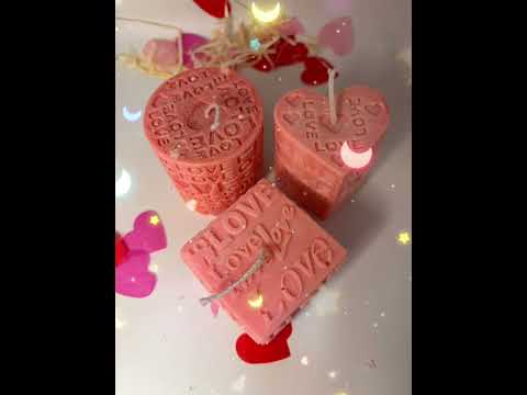 Свеча цилиндр мини «LOVE» - фото 1 - id-p2905395317