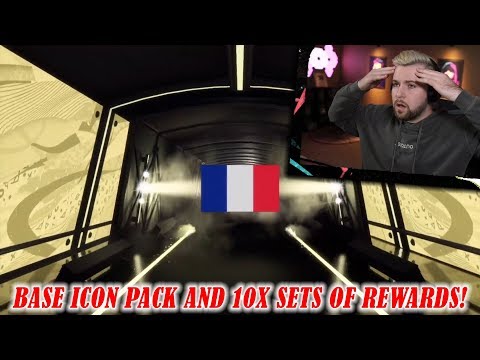 OPENING A BASE ICON PACK & 10 SETS OF FUT CHAMPS REWARDS! - #FIFA20 Ultimate Team
