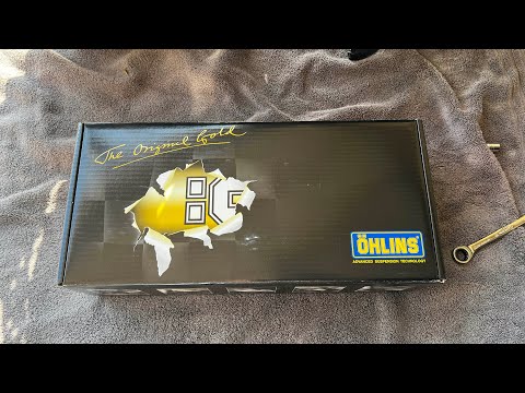 Ohlins shock install on a new Triumph Speed Twin