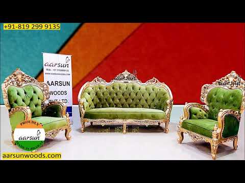 Wooden Royal 5 Seater Sofa Set