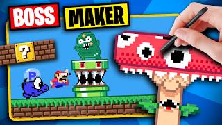I made everything an enemy in Mario Arcade?! - Mario Boss and Enemy Maker?!