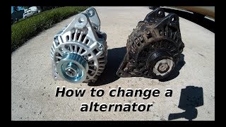How to change a Alternator (Mitubishi Galant)