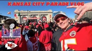 Kansas City Chiefs SUPER BOWL PARADE 2024! // Super Bowl LVIII Champions! // Vlog #118