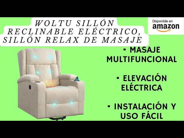 Vídeo relacionado con WOLTU Sillón Reclinable Eléctrico, Sillón Relax de Masaje con Ayuda para Levantarse, con Calefacción de Masaje, Reposapiés, Bolsillos, Portavasos, Puerto USB, Tela de Rizo, Gris, SKS61gr