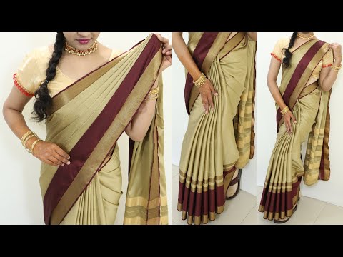 Easy saree draping  for beginners | saree draping tips & tricks | silk saree draping for beginners