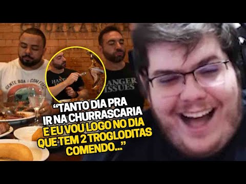 CASIMIRO REAGE: CORBUCCI EATS FALINDO A CHURRASCARIA! FT. JULIO NASCIMENTO | Cortes do Casimito