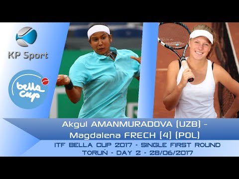 Akgul AMANMURADOVA (UZB) vs. Magdalena FRECH [4] (POL) / Bella Cup 2017 / 1st Round Singel