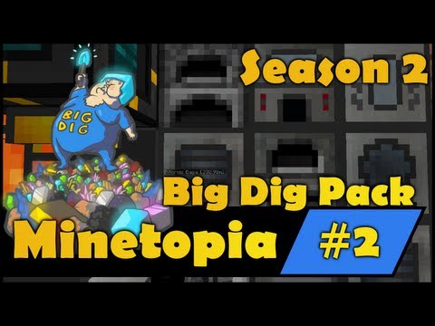 Minecraft Big Dig - Stealing BigDs Lava From Creepy Tank - S2E2
