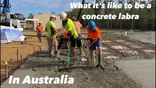 Concrete labouring￼ ￼
