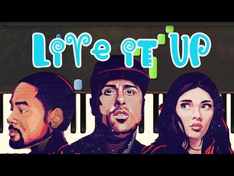 🎹 the 2018 russia fifa world cup - live it up (Piano Tutorial Synthesia)❤️♫