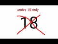 This Video Is Under 18 Only