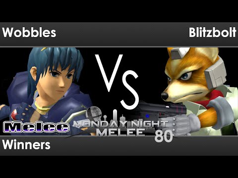 MNM 80 - PG FX | Wobbles (Marth) vs Blitzbolt (Fox) Winners - Melee