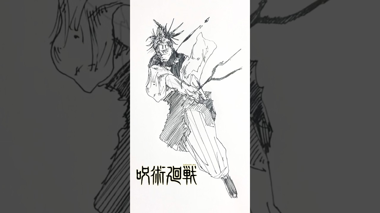 Choso Speed Drawing #shorts #drawing #anime #making #jujutsukaisen #choso #fyp #fanart