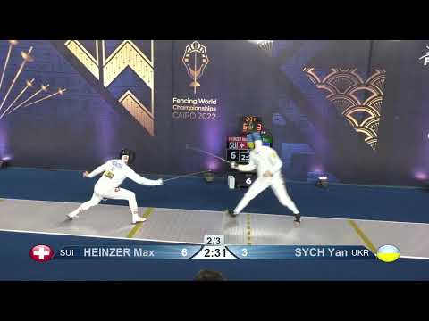 2022 242 T64 12 M E Individual Cairo EGY CHM 6 SYCH UKR vs HEINZER SUI