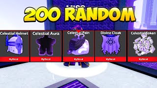 I launched 200 CELESTIAL GACHA to get ALL the Fruits in Blox Fruits