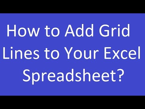 How to Add Grid Lines to Your Excel Spreadsheet?