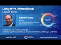 Longevity International Launch Event Robert D Young