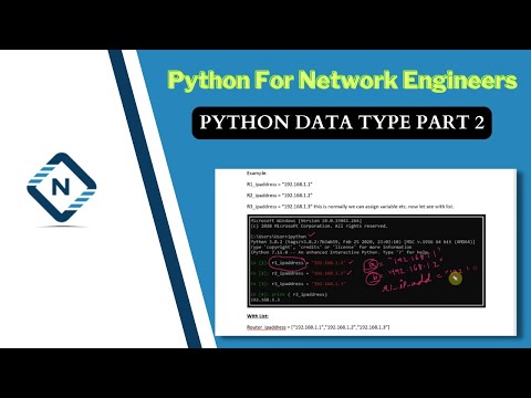 Python For Network Engineer Python Data Type Part 2 Video 4