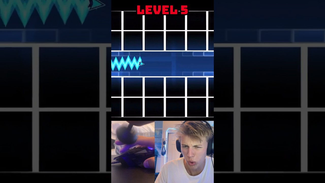 LEVEL 5 IS IMPOSSIBLE 😱💀 Geometry Dash 2.2 #geometrydash #shorts