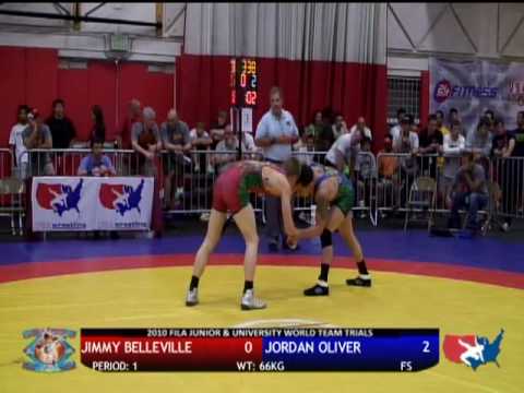 FILA JR Freestyle 66kg - Jordan Oliver vs. Jimmy Belleville