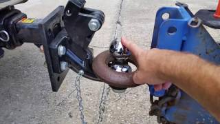 Pintle hitch hook up