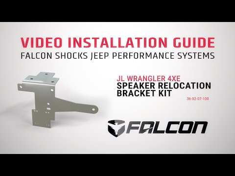 Video: Falcon Front Right Speaker Relocation Kit - Jeep JL and JLU
