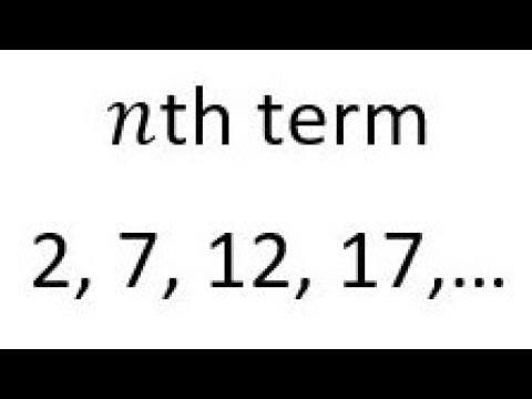 Find the nth term in a sequence