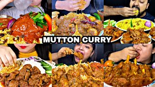 ASMR EATING SPICY MUTTON CURRY WITH RICE, EGGS, BIRIYANI | BEST INDIAN FOOD MUKBANG |Foodie India|
