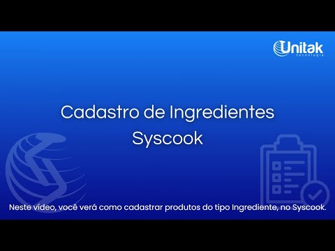 Syscook | Produtos | Aula 1.4 - Cadastro de Ingredientes