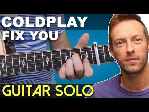 Fix You | Coldplay | EASY SOLO | Guitar Lesson | On-Screen TAB