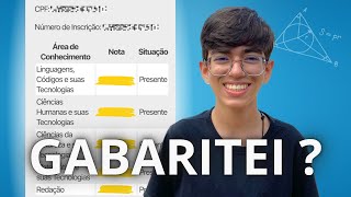 Minha NOTA de MATEMÁTICA no ENEM 2025. 
