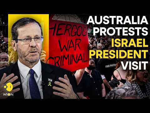 LIVE: Pro-Palestinian Protesters Rally in Melbourne Over Israeli President Herzog's Visit | WION