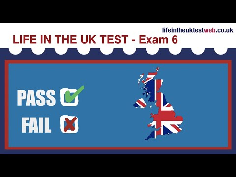 🇬🇧 Life in the UK Exam 6 - British Citizenship practice tests 🇬🇧