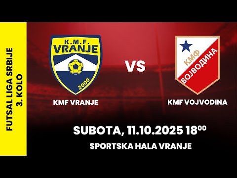 UŽIVO | KMF Vranje vs KMF Vojvodina | Super liga Srbije 2025/26 – 3. kolo | SPORTJUG