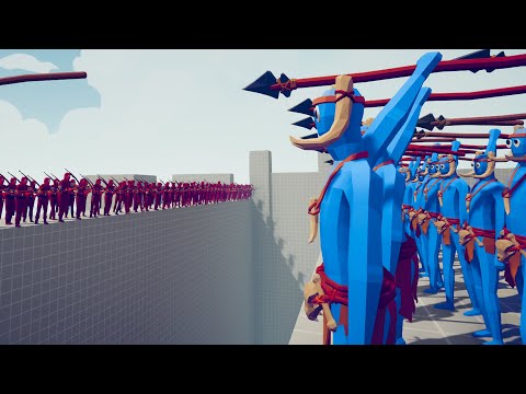 100x RANGED UNITS vs 100x RANGED UNITS - Totally Accurate Battle Simulator TABS