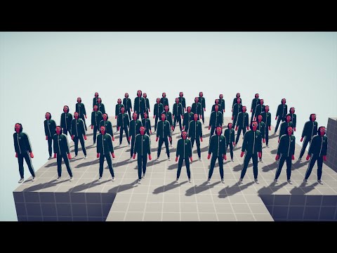 SQUID GAME | SQUID GAME vs 100x UNITS v2  - TABS - Totally Accurate Battle Simulator