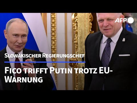 Slowakischer Regierungschef Fico trifft Putin trotz EU-Warnung | AFP