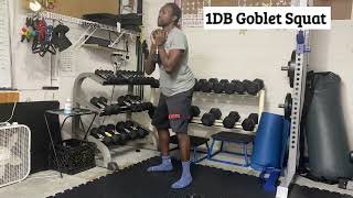 1DB Goblet Squat